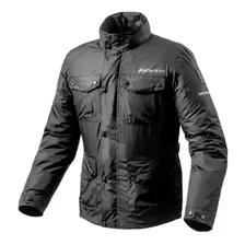 Campera Moto Revit Quartz H2o Lluvia Wp Negra Bamp Group