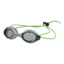 Gafas De Natación Dolphin Bungee Racer (verde Plateado)