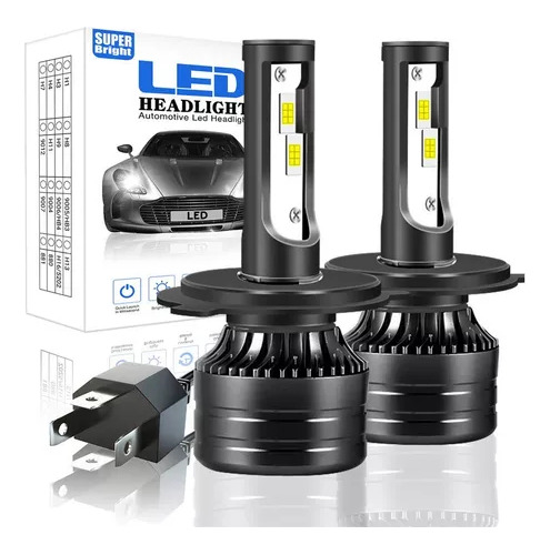 Foto de Kit De Faros Led H4 De 28000 Lm Para Luces Altas Y Bajas Par