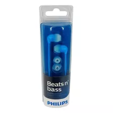 Audifonos Alambricos Philips Beats N´ Bass She3590 Color Azul