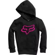 Poleron Lifestyle Niño Legacy Pullover Negro/rosa Fox