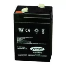 Bateria De Gel Recargable Zurich 6v 2,8ah Luz Emergencia