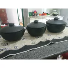 Jogo Panela De Barro Cozinha E Forno A Lenha Nº 00,00,01