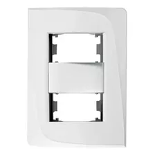 Placa 2 Postos Tendenza 4x2 Pezzi Linha 50.000 Branco