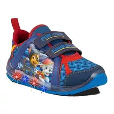 Tenis Niño Casual Paw Patrol 8909 Azul Marino Luces Led