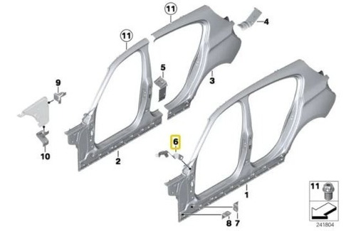 Base Espejo Bmw F20 2010 2015 Serie 1  Izquierdo Original Foto 2