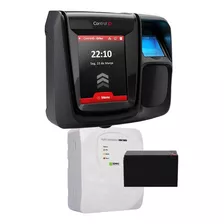 Controle Acesso Biometria Idflex Lite C/ Fonte Nob E Bateria