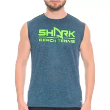 Camiseta Camisa Regata Masculina Shark Beach Tennis Mesclada