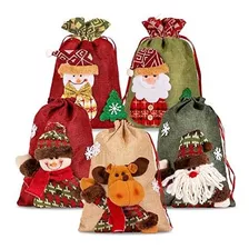 Bolsas Navideñas Medianas Para Navidad 5 Piezas Multi Color