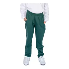 Pantalón Jogging Friza Verde Colegial Ely / Talle S Al Xl