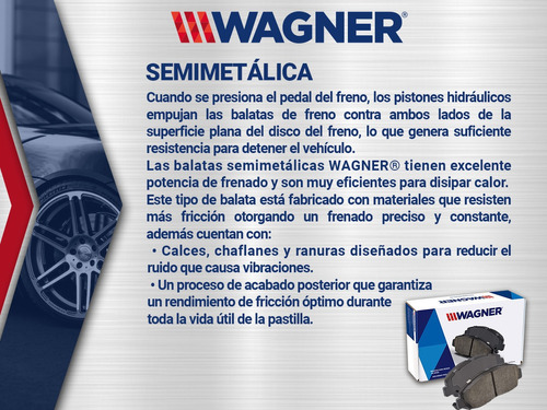 Balatas Semimetalicas Del Wagner G30 Van V8 5.7l 73 A 74 Foto 4