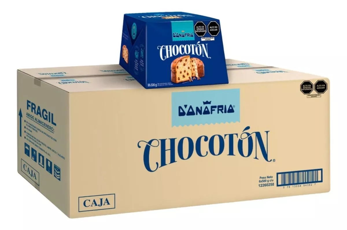 Chocotón Panetón Donofrio Caja - Caja X 6 Uni. X 500 Gr