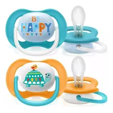 Chupeta Dupla Decorada Ultra Air Happy 6-18m Avent