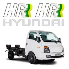 Adesivos Emblemas Hyundai Hr Porta + Capo Resinado