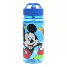 Botella Con Bombilla Niños 500ml Disney Mickey Mouse