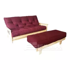 Futon 3 Cuerpos Nuevo + Colchon + Piecera