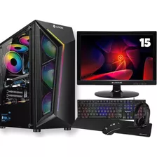 Pc Gamer Core I5 /8gb / Ssd 240gb + Monitor Led + Kit Gamer