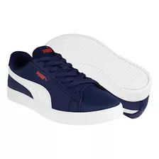 Tenis Joven Puma Rickie Classic 39425201 Simipiel Azul