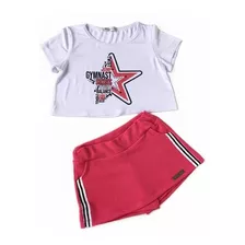 Conjunto Infantil Juvenil Short Saia