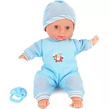 Click N Play Baby Boy Doll De 30 Cm Con Traje Azul Extraíble