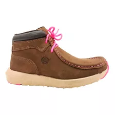 Coturno Tenis Country De Couro Classic Rato Rosa