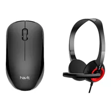 Combo Mouse Inalambrico Havit + Audifono Havit