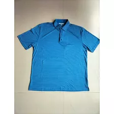 Playera Greg Norman Para Caballero Azul Con Rayas