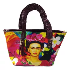  Bolsa Dama Frida Kahlo Tote Amplia Mexicana Artesanal