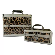 Cosmetiquera Neceser Profesional Maquillaje Animalprint 2pzs