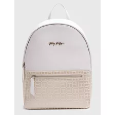 Mochila Latam Jacquard Mujer Tommy Hilfiger Blanco