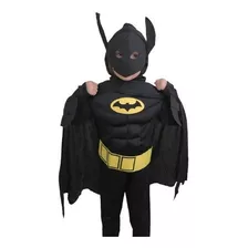 Disfraz Super Heroe, Batman Negro Niño Liga De La Juzticia