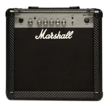 Amplificador Marshall Mg Carbon Fibre Mg15cf Transistor Para Guitarra De 15w Color Negro