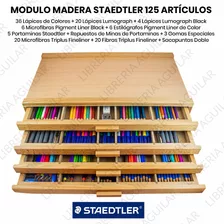 125 Articulos Cajonera Staedtler Microfibra Portaminas Lapiz