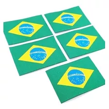 Patch Termocolante Bandeira Brasil 5x7cm Bordado (5 Un.)