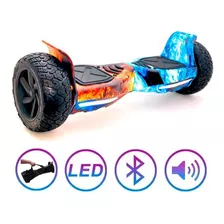 Skate Elétrico Hoverboard Brinovar 8.5 Off-road Fogo Gelo 8.5 