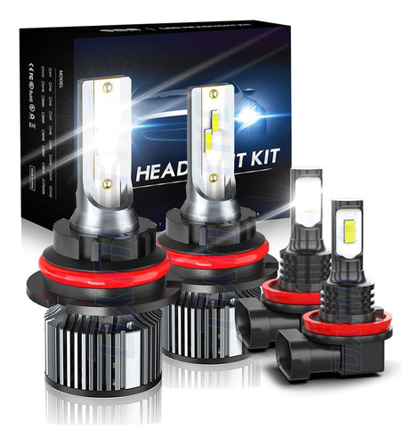 Kit Faros Luz Led H4 14000lm Para Mitsubishi Haz Alta/baja