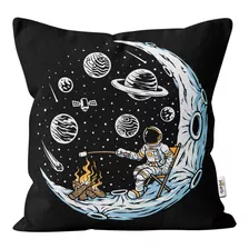 Almofada Astronauta Espaço Pop Decorativa Galáxia 40x40