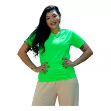 Camiseta Lisa Básica Dryfit Fluorescente Neon Pronta Entrega