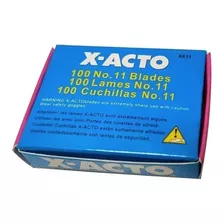 Caixa Com 100 Laminas X-acto No. 11 Hma Xacto X611