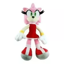 Boneco De Pelúcia Turma Do Sonic Amy Rosa 35 Cm 