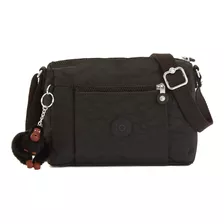 Kipling Wes Bolsa/bandolera Negra Correa Austable 100% Origy Color Black Tonal Color De La Correa De Hombro Negro Diseño De La Tela Liso