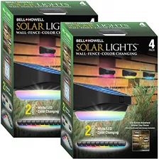 Luces Solares Cerca Y Barandilla, Luz Solar Escalones A...