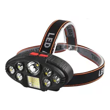 Linterna Cabeza Frontal Recargable 8 Led + 20 Smd + 500 Lume