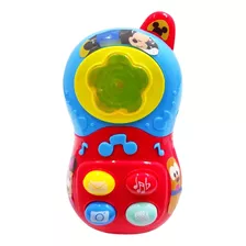 Brinquedo Infantil Celular Divertido Mickey Baby C/ Som E Lu