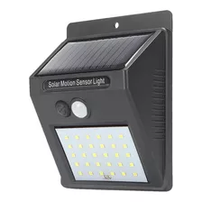 Kit 4 Luminária Solar Parede 20 Led Sensor Movimento Externa