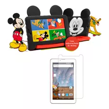 Capa Infantil P/ Tablet M7 3g 4g M7s Plus Mickey + Película