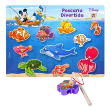 Brinquedo Pesca Mickey Pato Donald Disney Encaixe Educativo