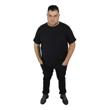 Camiseta Básica Masculina Algodão Tamanho Grande Plus Size