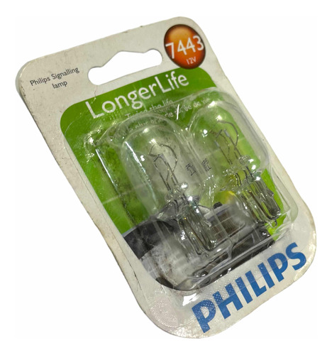 Pack 2x Foco Halgeno Philips Long Life 12v 7443 25/5.9w New Foto 6