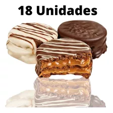 Alfajor Gramado Serra Gaúcha 3 Sabores - Kit Com 18